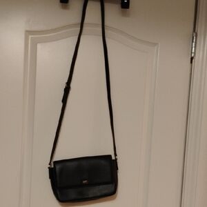 DKNY Black Leather Crossbody Bag